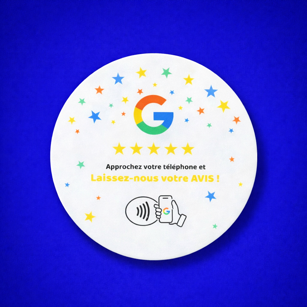 Plaque NFC adhésif GOOGLE
